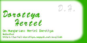 dorottya hertel business card